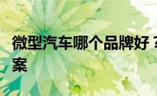 微型汽车哪个品牌好？全方位解析为你揭晓答案