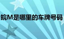 皖M是哪里的车牌号码？详解安徽车牌号识别