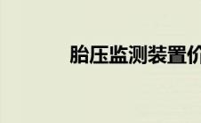 胎压监测装置价格及选购指南