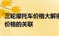 三轮摩托车价格大解密：全面解析不同类型与价格的关联